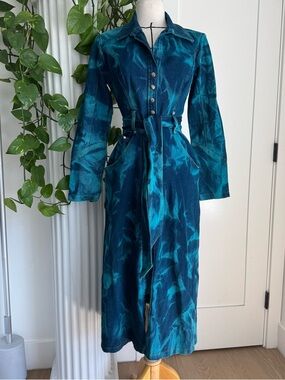 Vintage LIP SERVICE Denim Trench Coat - Small